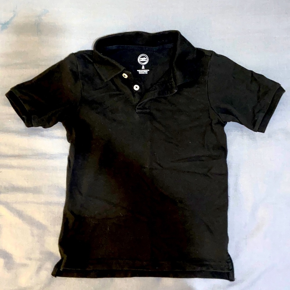 Black collard shirt